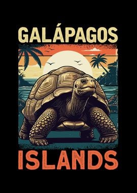 Vintage Galapagos Tortoise