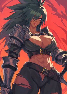 Anime Knight Woman