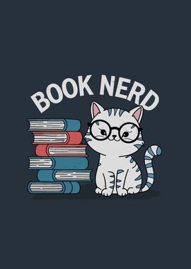 Book Nerd Cat