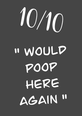 Funny toilet quote review