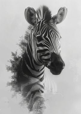 Zebra portrait