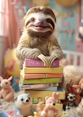 Sloth in a childrens room