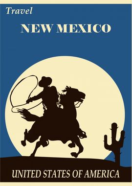 Vintage New Mexico Travel Poster