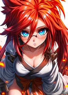 Redhead Blue eyed Samurai