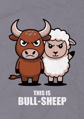 Bull-Sheep Cartoon