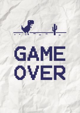 Pixelated Game Over