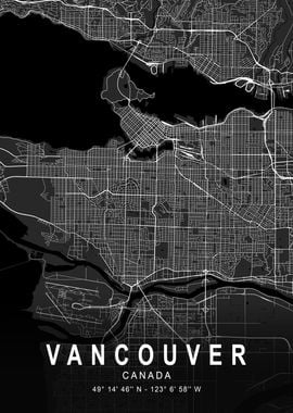 Vancouver Dark Map