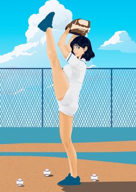 Anime Baseball Pitcher