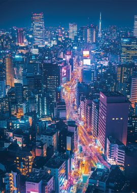 Tokyo Night Skyline