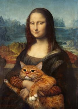 Mona Lisa Meme Cat