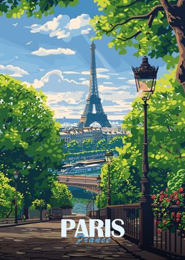 Paris Travel Poster