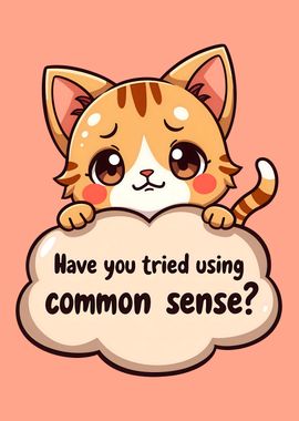 Funny Cat Common Sense