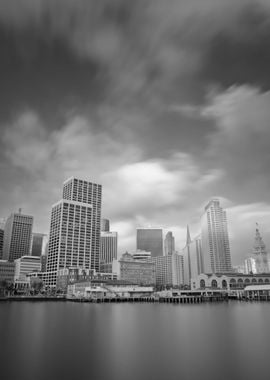 San Francisco Downtown bw