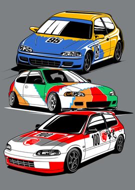 EG6 Legend Race Cars