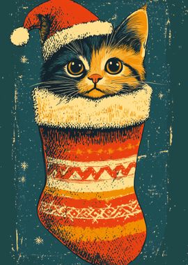 Cute Christmas Cat