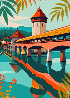 Lucerne Travel Poster