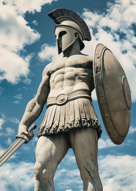 Leonidas Spartan Statue