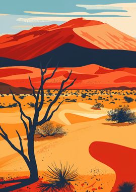 Namib desert poster