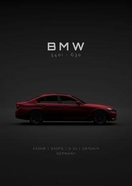 BMW 540i G30 Red Specs