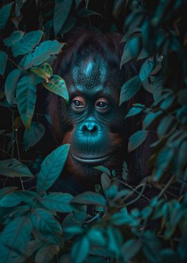 Orangutan in the Jungle