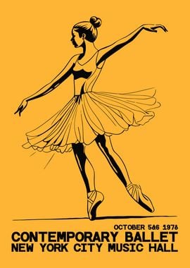 Ballet Poster - NYC Music Hall Poster