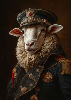 Vintage Sheep Officer