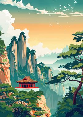 Wulingyuan travel poster