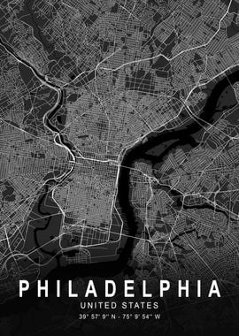 Philadelphia Dark Map