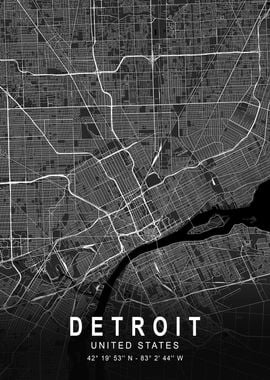 Detroit Dark Map