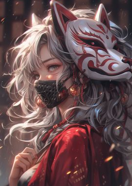 Kitsune Mask Samurai Siren