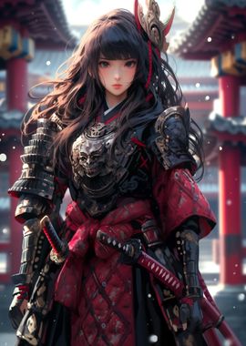 Samurai Anime Girl