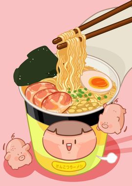 Cute Ramen Cup Noodles