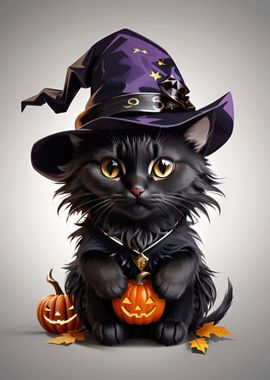 Cute Halloween Cat