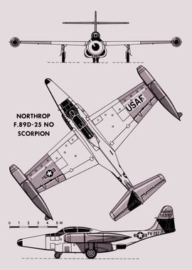 Northrop F-89D Scorpion Jet