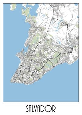 Salvador City Map