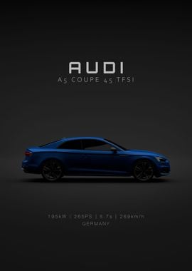 Audi A5 Coupe Blue