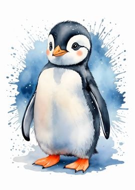 Penguin Watercolor