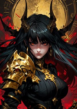 Dark-Haired Demoness