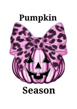 Pink Pumpkin with Bow