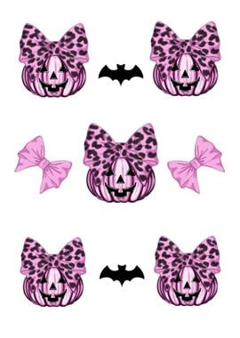 Pink Pumpkin Halloween Pattern