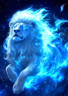 Fiery White Lion