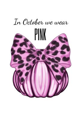 Pink Pumpkin with Bow