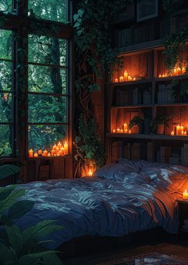 Cozy Forest Bedroom