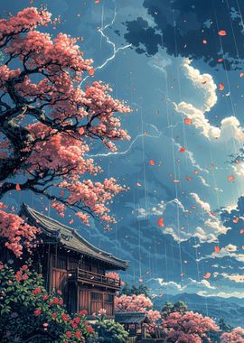 Cherry Blossom Rain