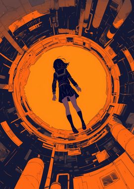 Girl in Circular City