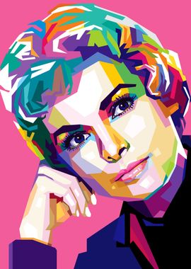 Pop Art Portrait of Janet Leigh