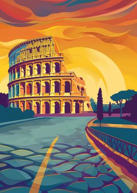 Colosseum Sunset