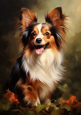 Smiling Papillon Dog