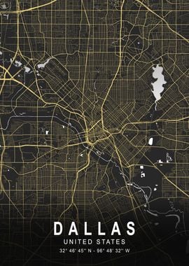 Dallas Silver Map