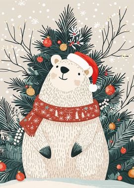 Christmas Polar Bear